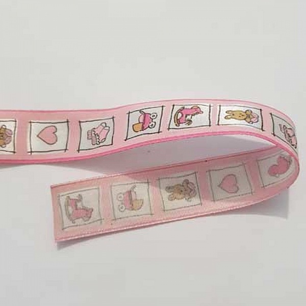 Ruban Galon 25 mm motif enfant N&deg;01
