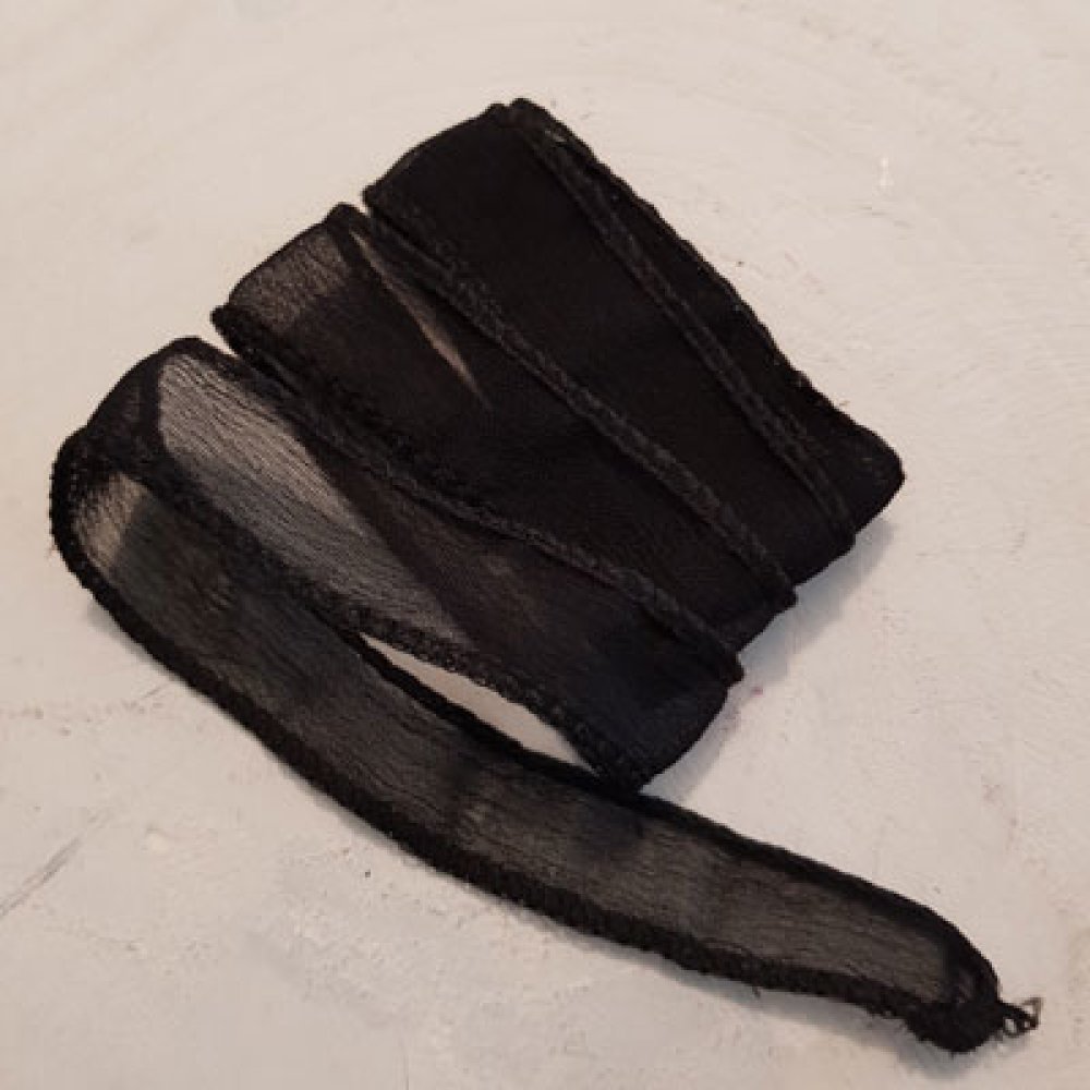Handfärgat rayonband nr 11