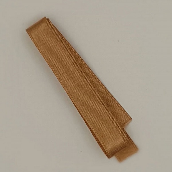 Ruban satin Marron Glac&eacute; double face de 10 mm x 0.50 cm