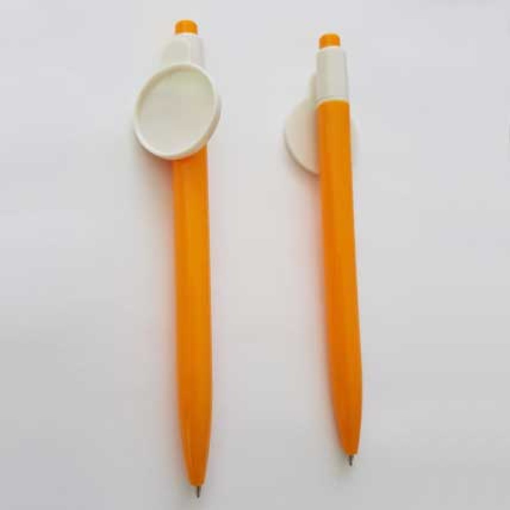 Orange penna med 25 mm kapsylhållare
