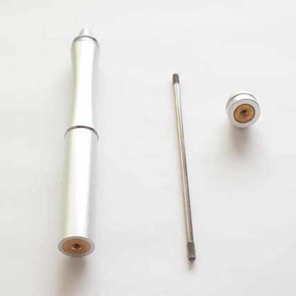 Pennan för dekoration av metallpärlor Silver N°02
