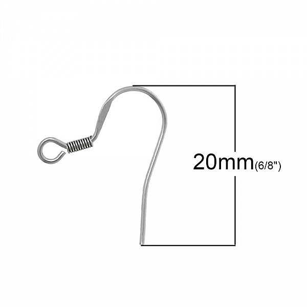 &Ouml;rh&auml;ngeh&aring;llare Rostfritt st&aring;l krok N&deg;05 x 1 par