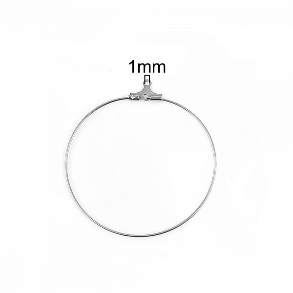 Creole &ouml;rh&auml;ngeh&aring;llare i rostfritt st&aring;l N&deg;01 x 5 par