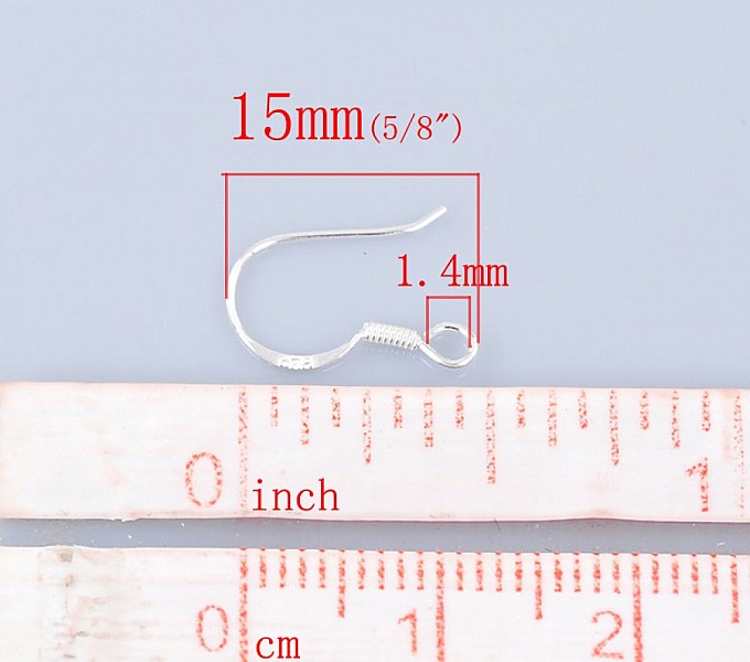 Krok &ouml;rh&auml;ngeh&aring;llare i silver 925 N&deg;02 x 1 par