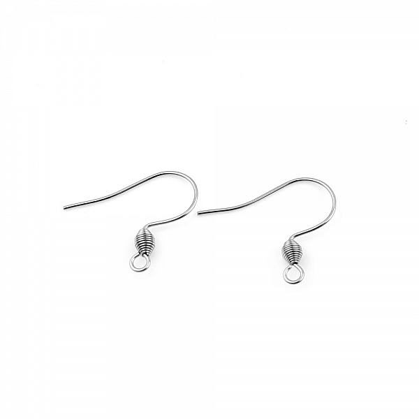 &Ouml;rh&auml;ngeh&aring;llare rostfritt st&aring;l krok N&deg;01-02 X 5 par