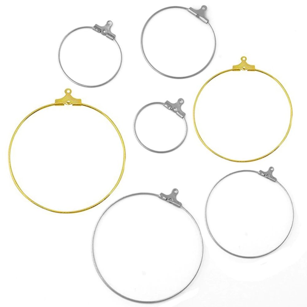Creole örhängehållare rostfritt stål N°02-20 mm x 1 par