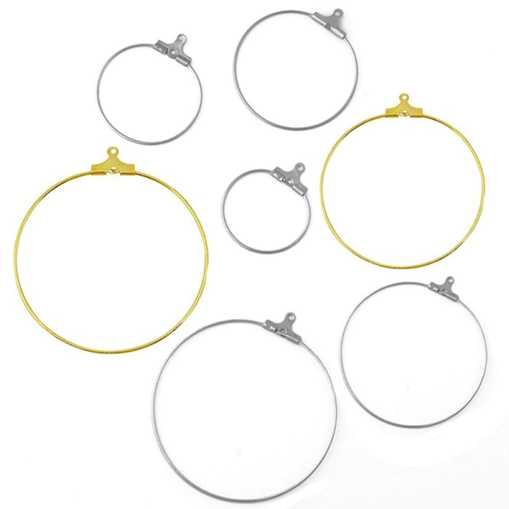 Creole örhängehållare rostfritt stål N°02-20 mm x 1 par