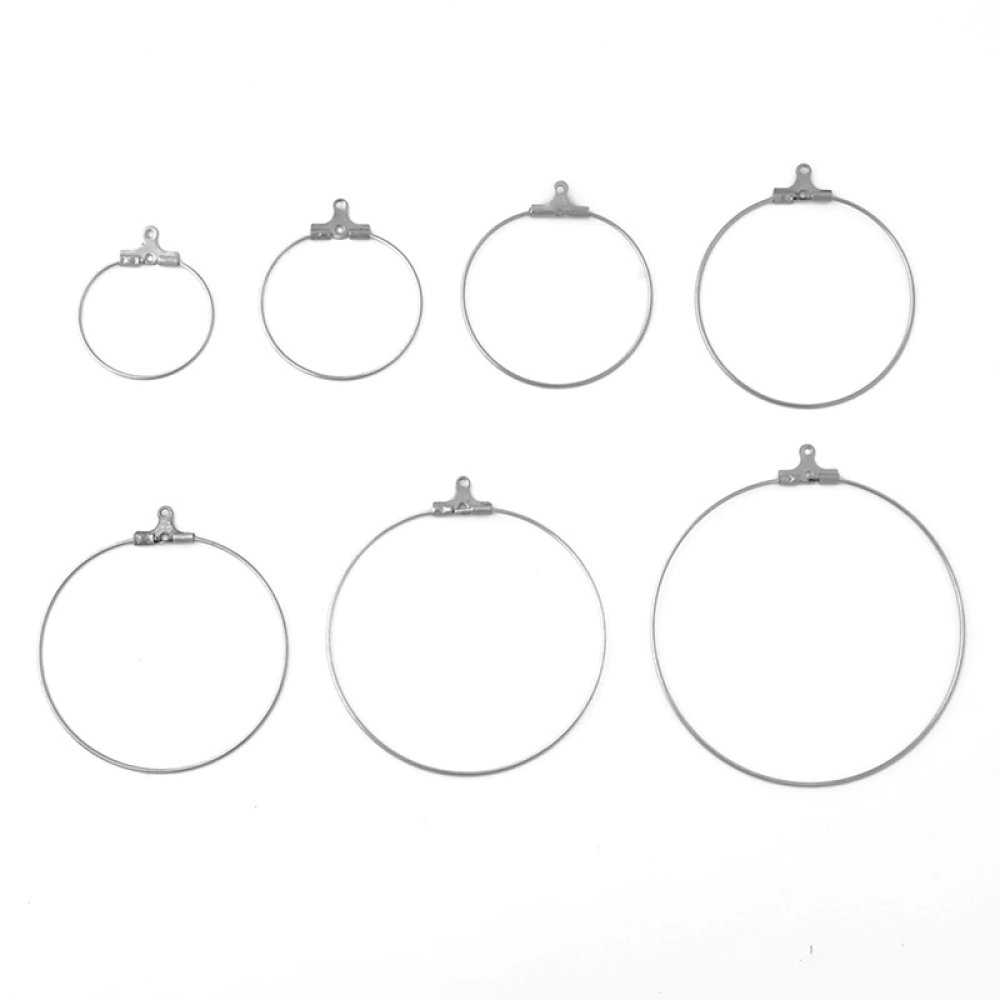 Creole örhängehållare rostfritt stål N°02-20 mm x 1 par