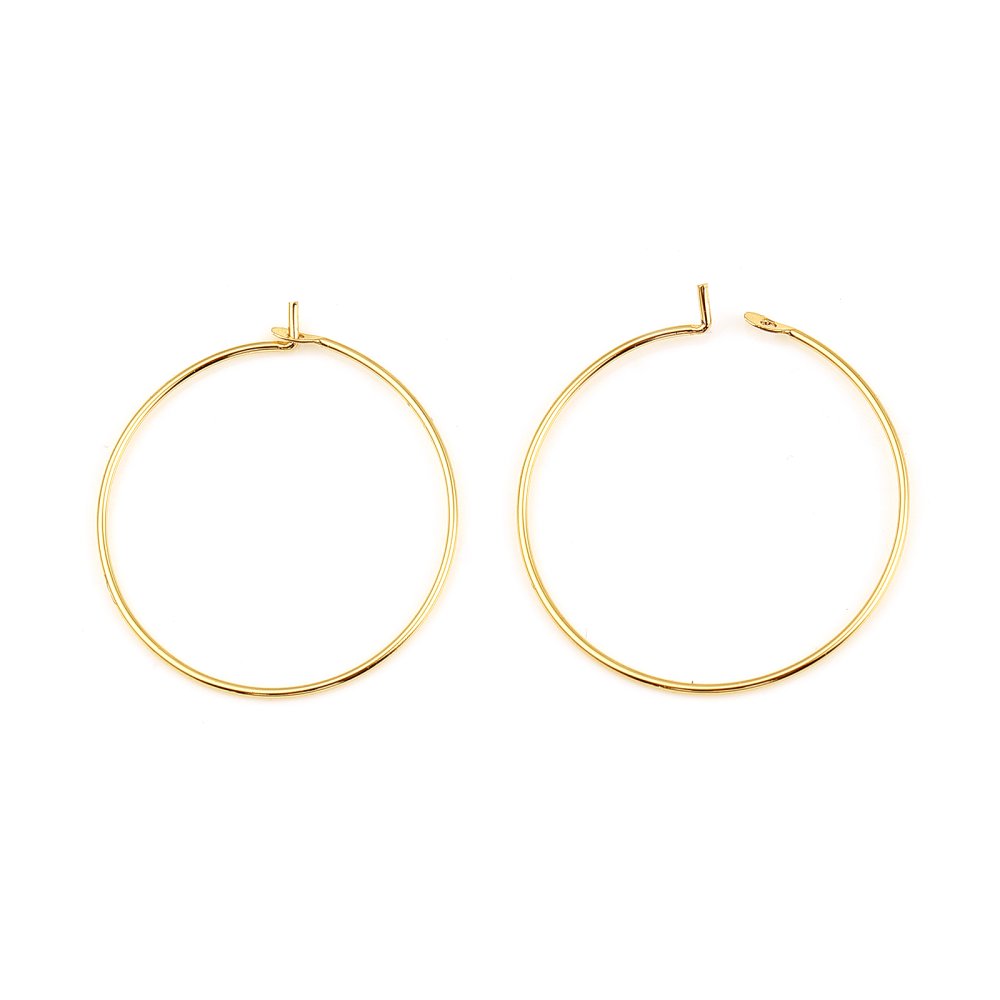 Creole örhängehållare 18K guldpläterad N°01-20 mm x 1 par