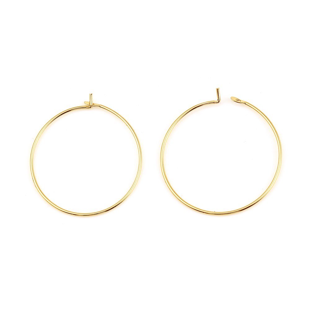 Creole örhängehållare 18K guldpläterad N°01-20 mm x 1 par