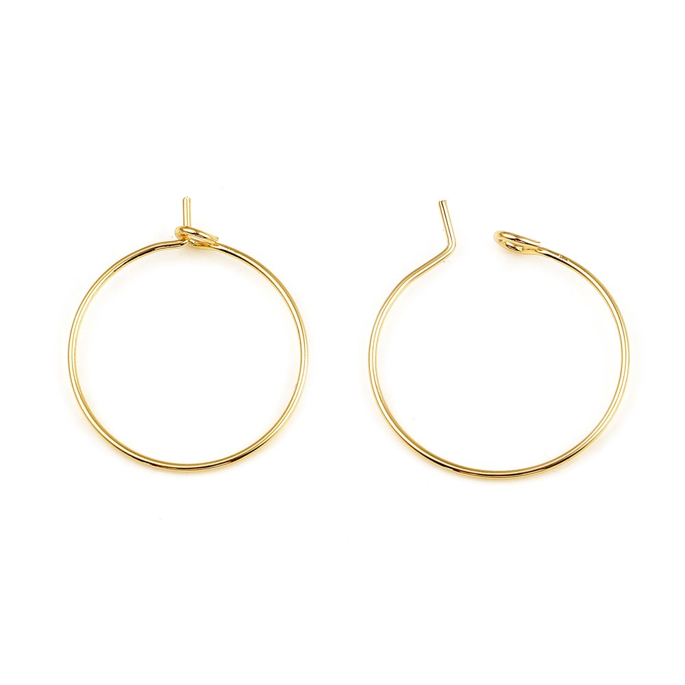 Creole örhängehållare 18K guldpläterad N°01-20 mm x 1 par