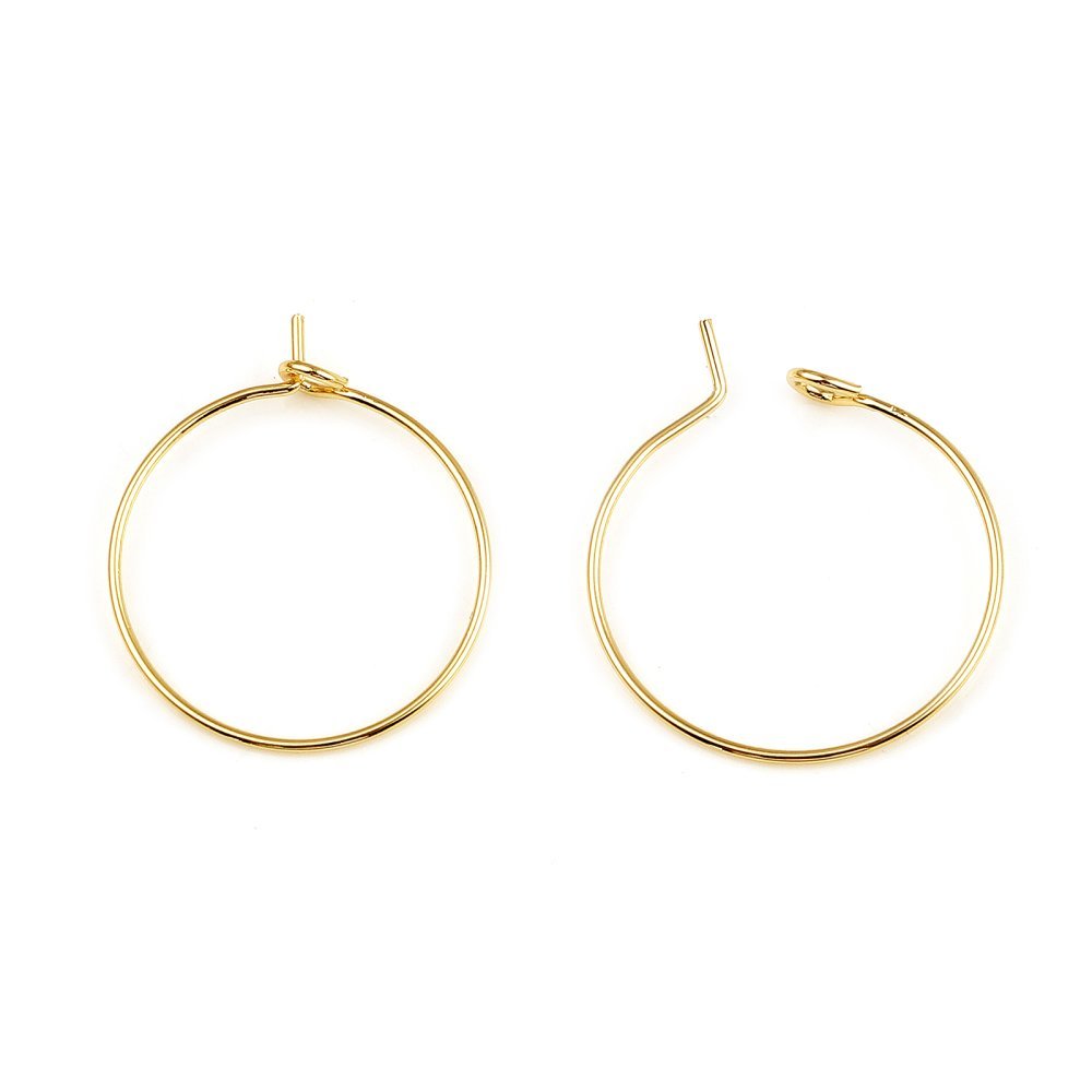 Creole örhängehållare 18K guldpläterad N°01-20 mm x 1 par