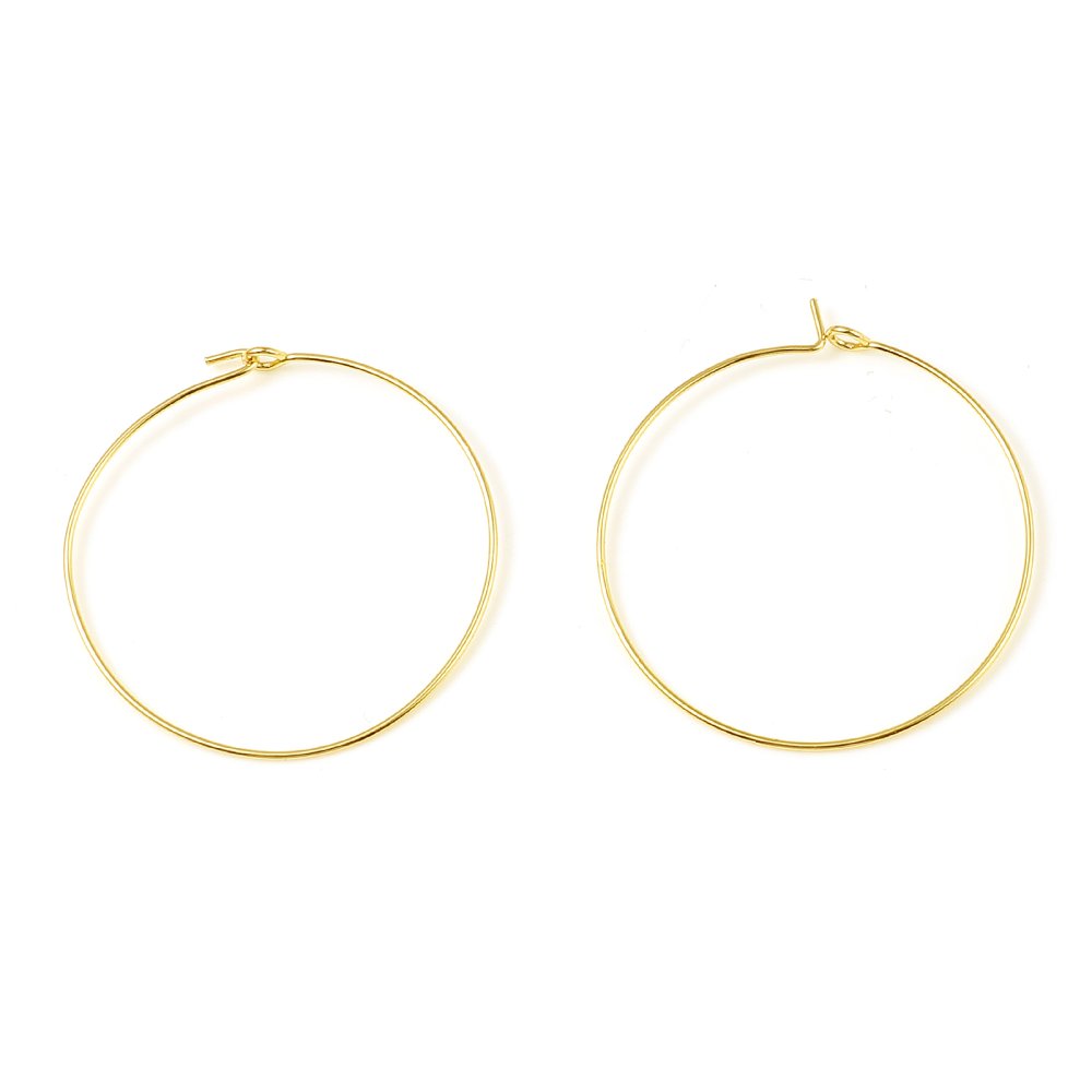 Creole örhängehållare 18K guldpläterad N°01-20 mm x 1 par