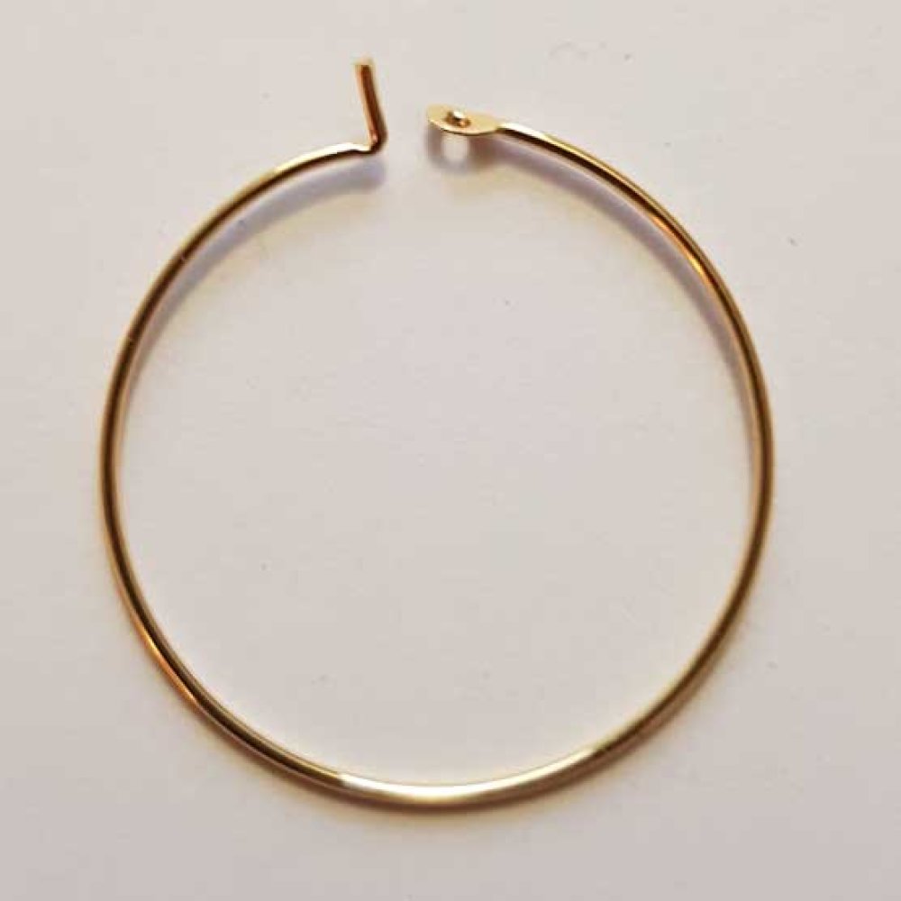 Creole örhängehållare 18K guldpläterad N°01-25 mm x 1 par