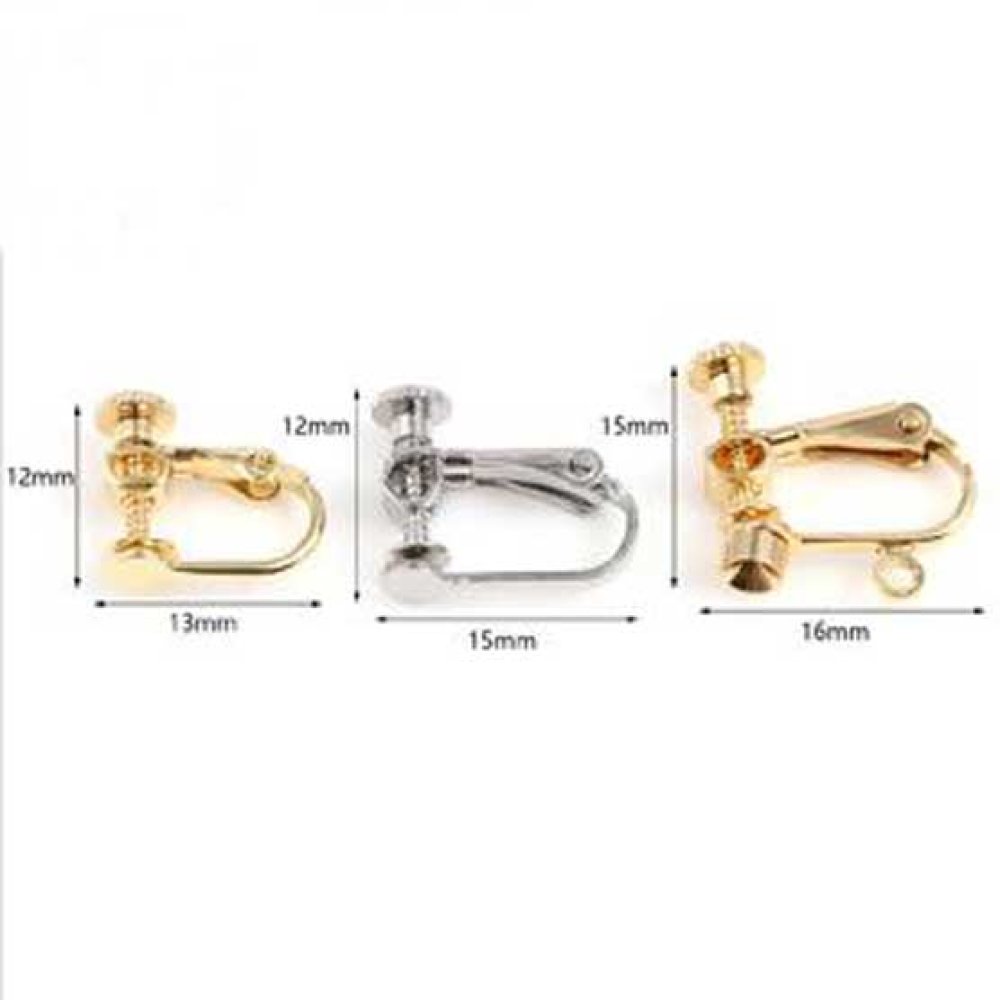 Örhängehållare Justerbar klämma Platinum N°06 x 1 par