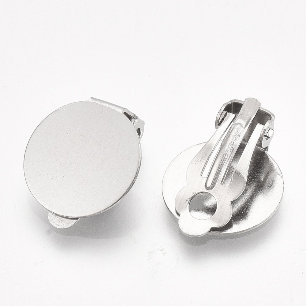 Örhängehållare Clips Silver Stainless Steel Plate N°01