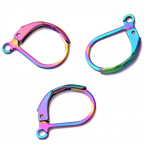 Support Boucle d'oreille Dormeuse Inoxydable N&deg;02 Multicolore