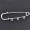 Broschhållare Silver 3 ringar 70x20mm N°003-par1 
