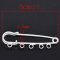 Stifthållare Sjuksköterska Pin Silver 5 ringar 50x15 mm N°001-par1 