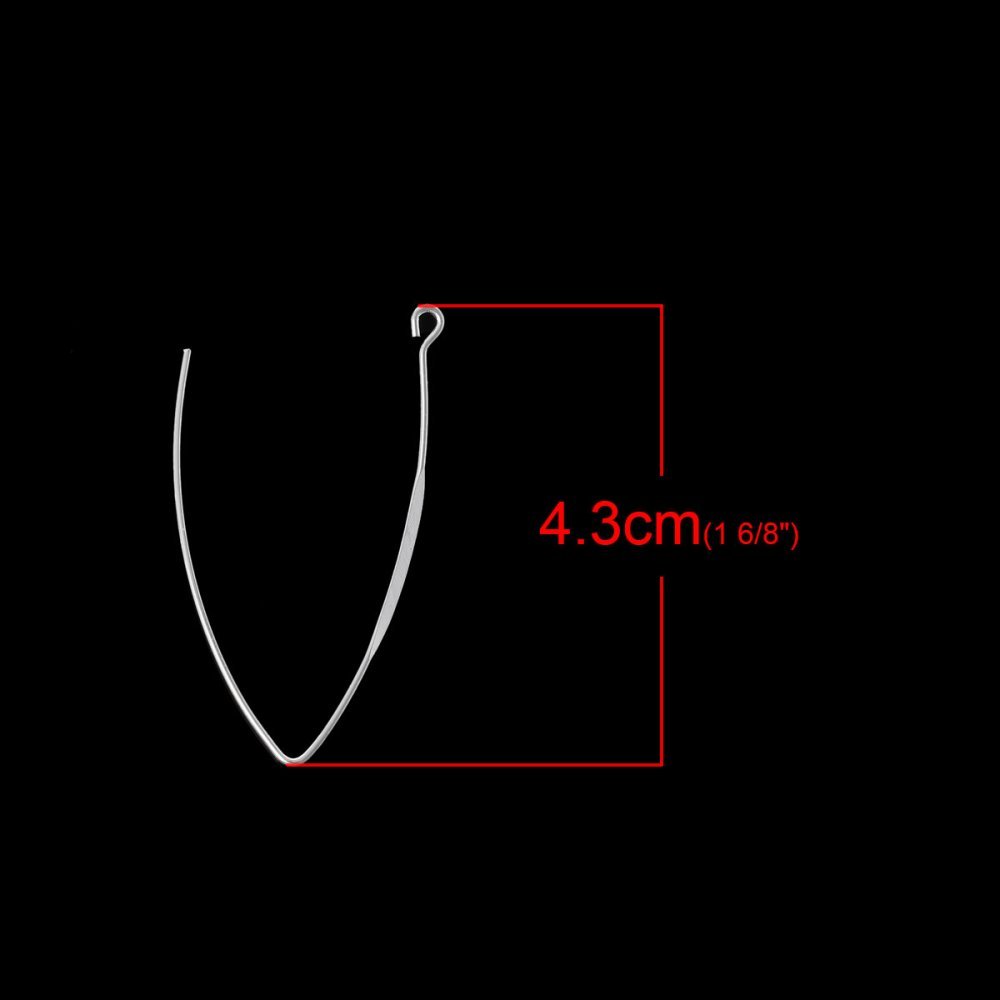 Furcula style örhängehållare Silver N°01 x 10 par