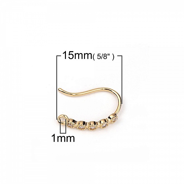 &Ouml;rh&auml;ngeh&aring;llare N&deg;29 Guldpl&auml;terad krok och Strass