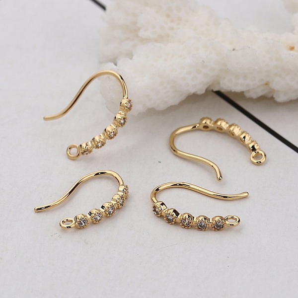 &Ouml;rh&auml;ngeh&aring;llare N&deg;29 Guldpl&auml;terad krok och Strass