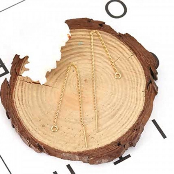 &Ouml;rh&auml;ngeh&aring;llare N&deg;27-02 18K guldpl&auml;terad kedja