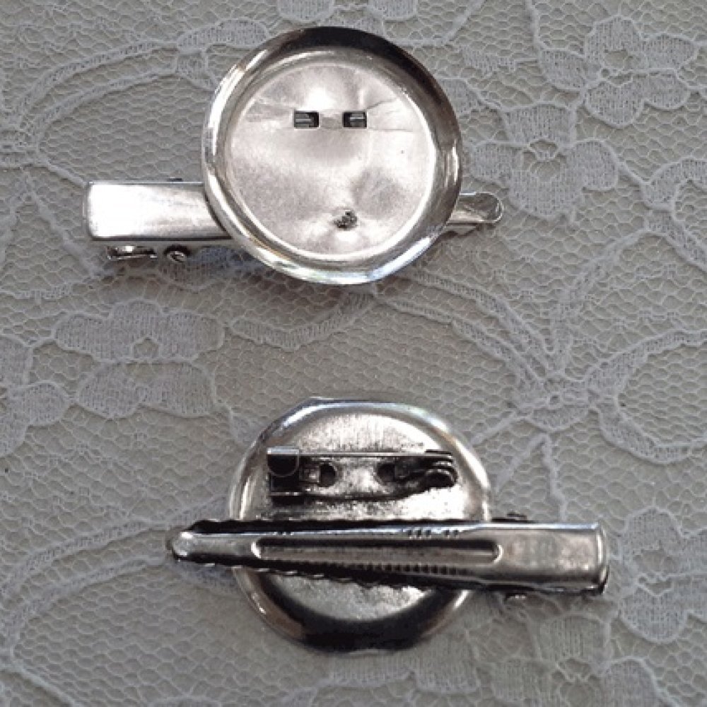 Hållare för stiftbricka - Silverfärg 45 mm x 8 mm.