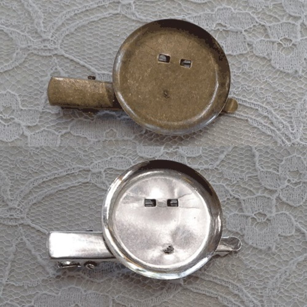 Hållare för stiftbricka - Silverfärg 45 mm x 8 mm.