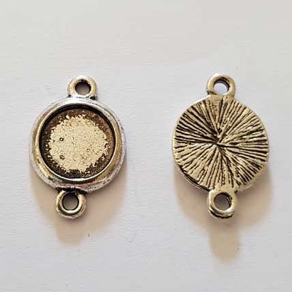 Support cabochon 10 mm N&deg;01-2 Anneaux