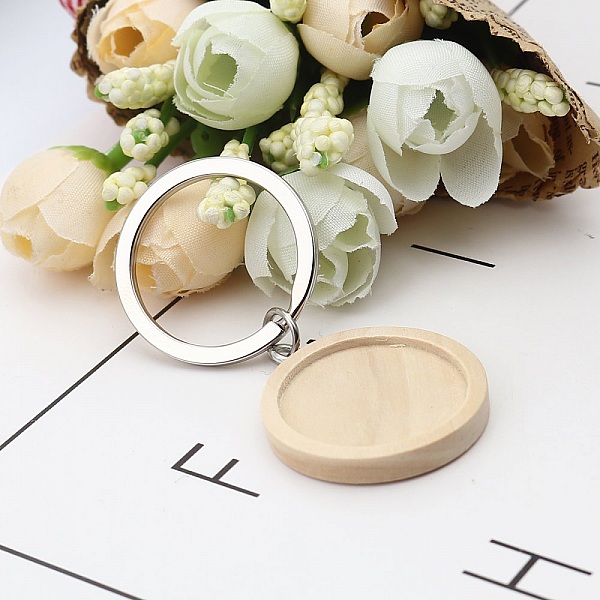 H&aring;llare f&ouml;r nyckelring 25 mm Tr&auml; N&deg;01