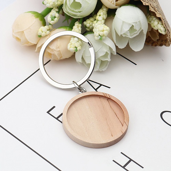 H&aring;llare f&ouml;r nyckelring 30 mm Tr&auml; N&deg;01