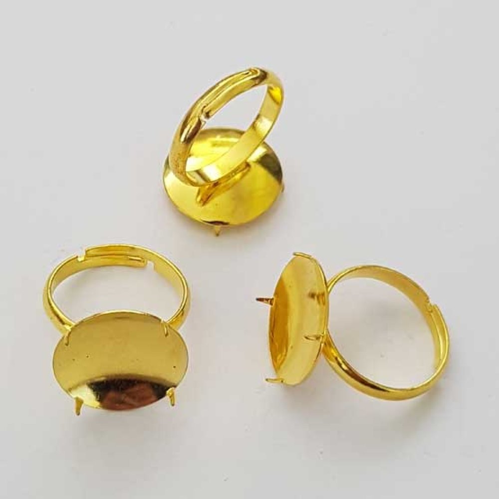 Justerbart ringstativ med 4 klor silver N°02 Guld