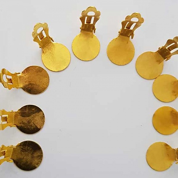 &Ouml;rh&auml;ngena st&aring;r Clips Tray N&deg;01 2nd Choice x 5 par guld