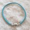 Europeiskt klipp armband Plain 01 FRÅN 15 TILL 23 CM Turkos