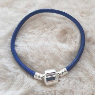 Europeiskt klipparmband vanligt 01 FRÅN 15 TILL 23 CM Blå
