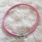 Europeiskt klipparmband Plain 01 FRÅN 15 TILL 23 CM Rosa
