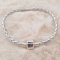 Europeiskt klipparmband vanligt 01 från 15 till 23 cm silver