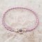Europeiskt flätat klipparmband vanligt 02 FRÅN 15 TILL 23 CM lila silver