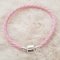 Europeiskt flätat klipparmband vanligt 02 FRÅN 15 TILL 23 CM rosa
