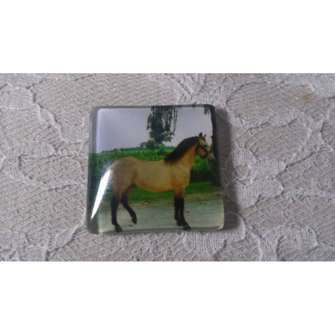 fyrkantig glas cabochon 30mm 007 