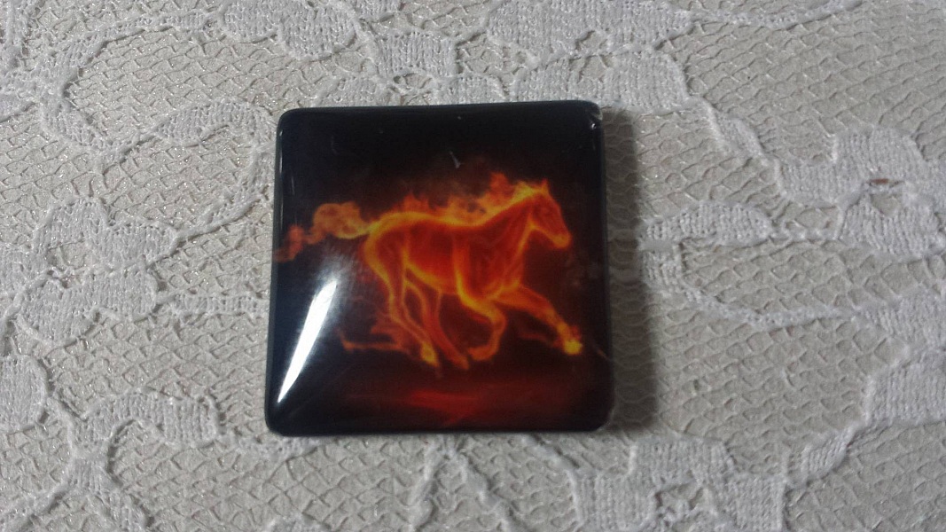 fyrkantig glascabochon 30mm 006 