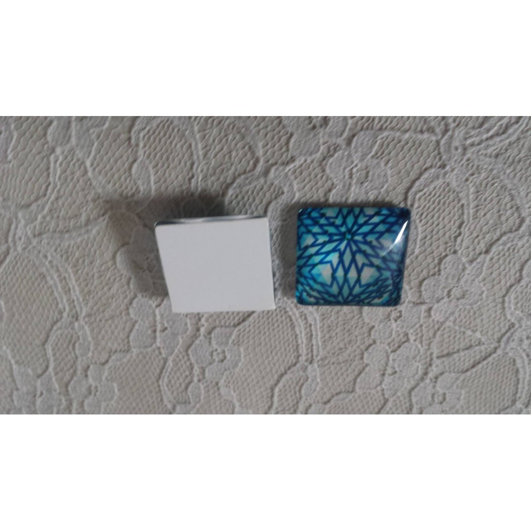 glas fyrkantig cabochon 25mm 046 