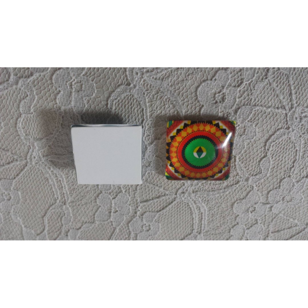 glas fyrkantig cabochon 25mm 022 
