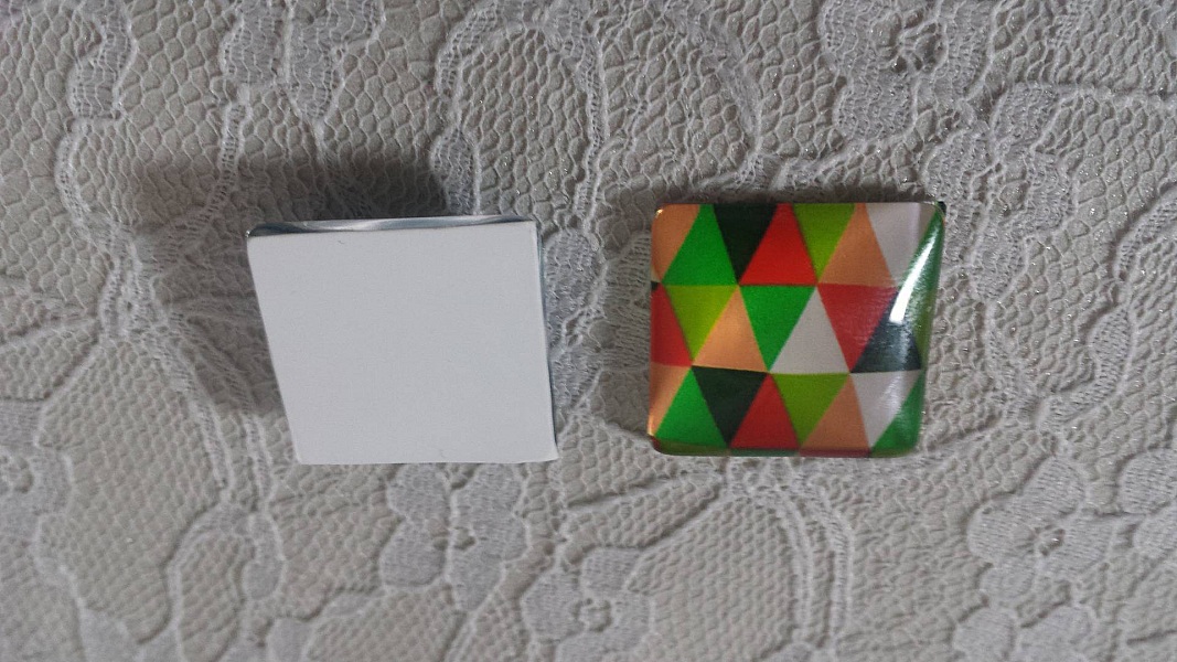 fyrkantig glascabochon 25mm 018 