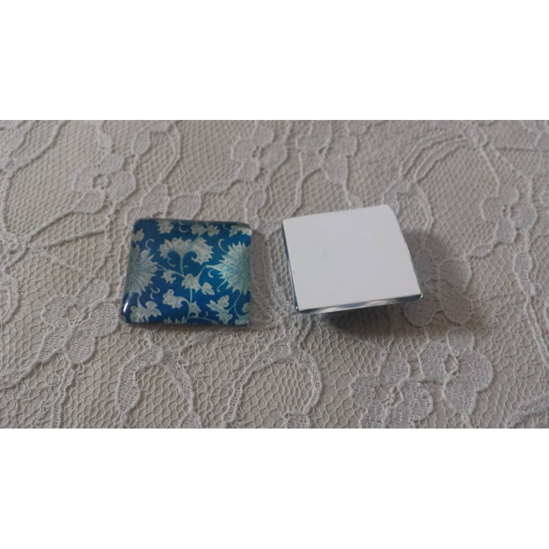 fyrkantig glascabochon 25mm 001 