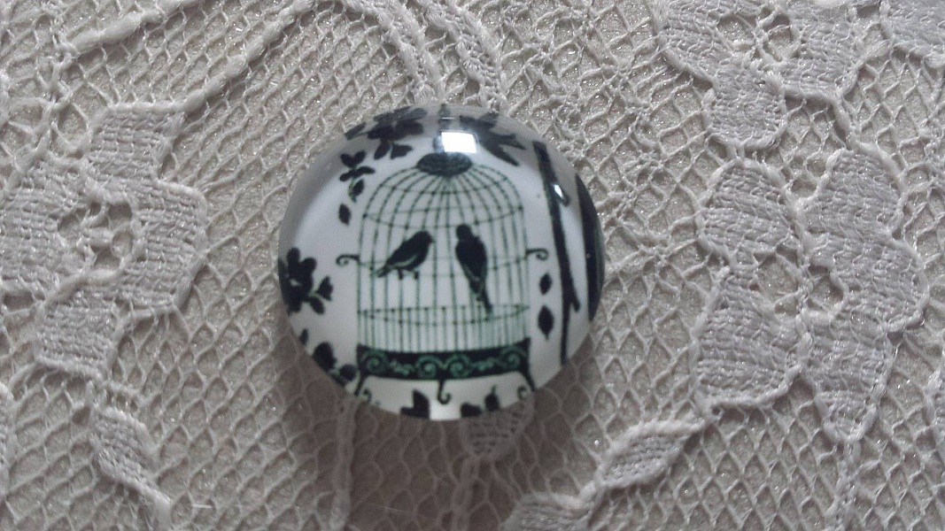 cabochon runt glas 10mm f&aring;glar 006 