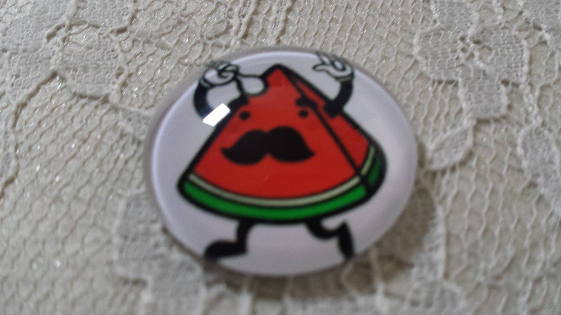 glas cabochon rund 25mm mustasch 030 