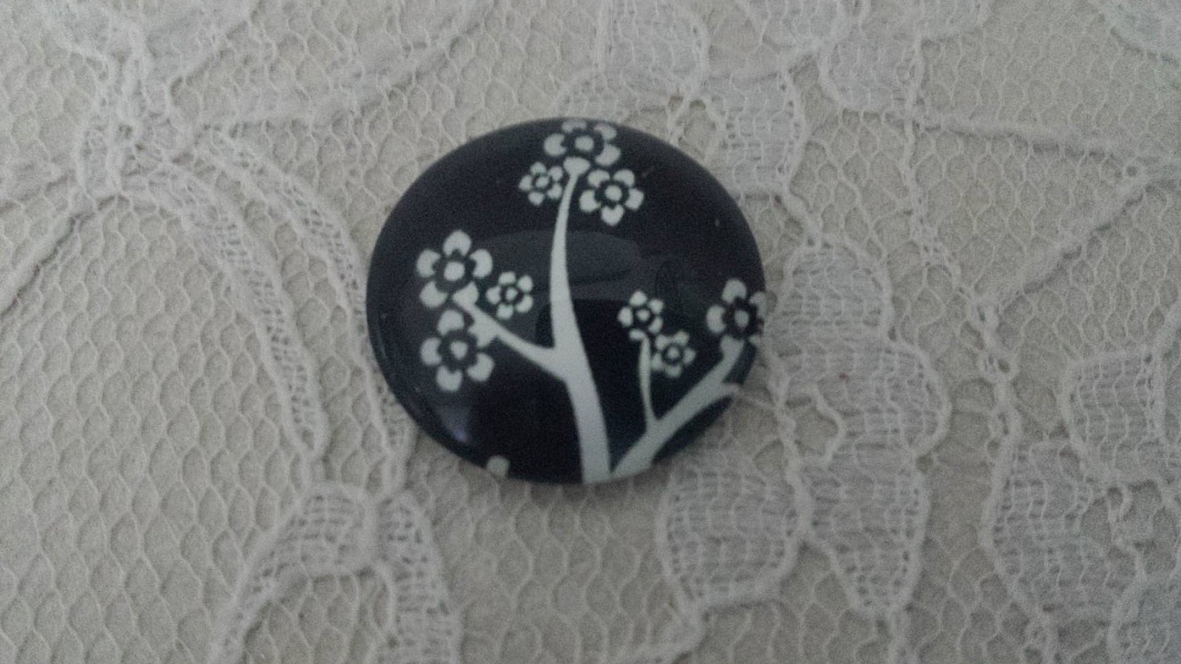 glas cabochon rund 25mm f&aring;glar 020 