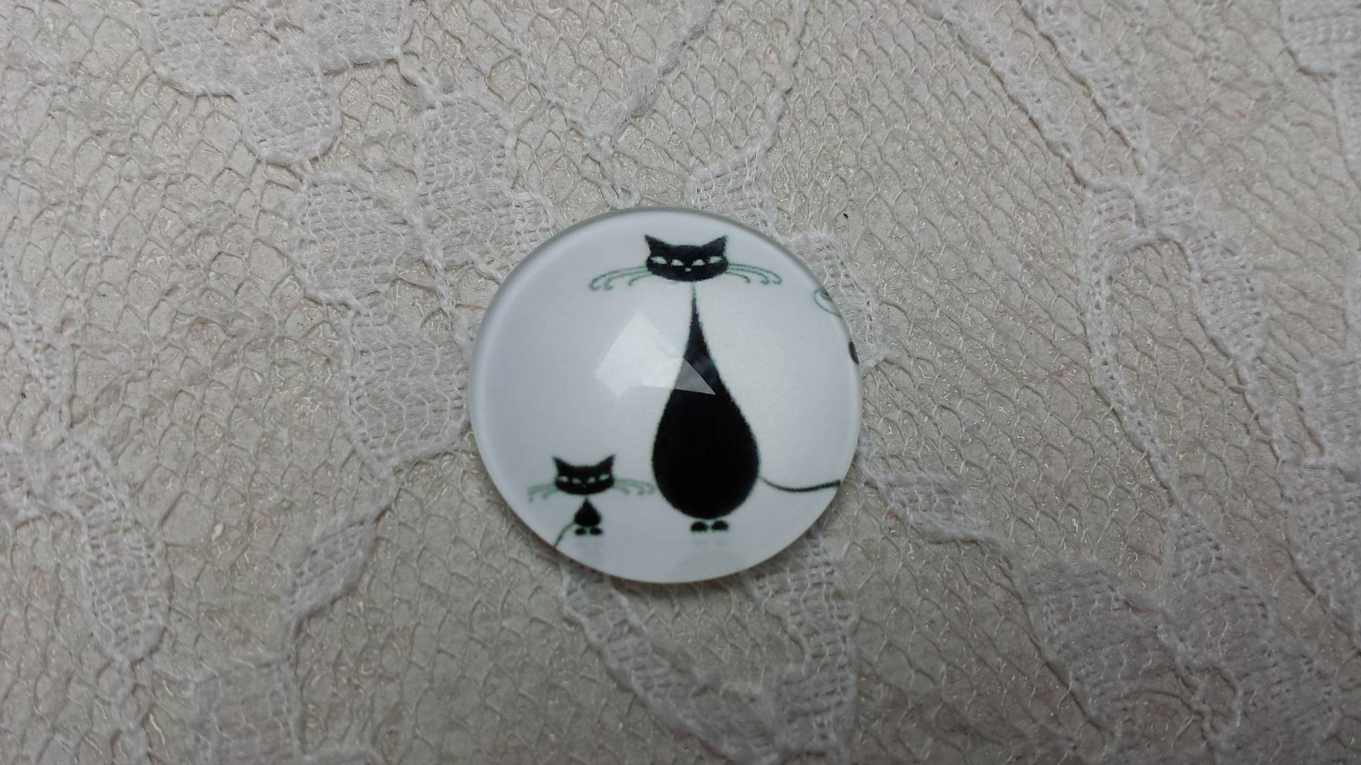 glas cabochon rund 20mm cat 007 